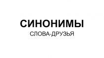 СИНОНИМЫ
