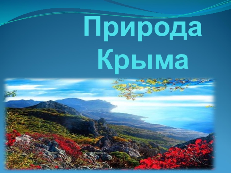 Презентация Природа Крыма