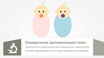 Определение (детерминация) пола — совокупность биологических процессов, в