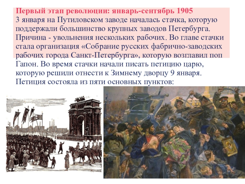 Революция 1905 года презентация