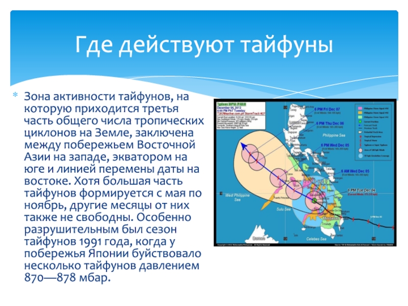 Презентация на тему тайфун