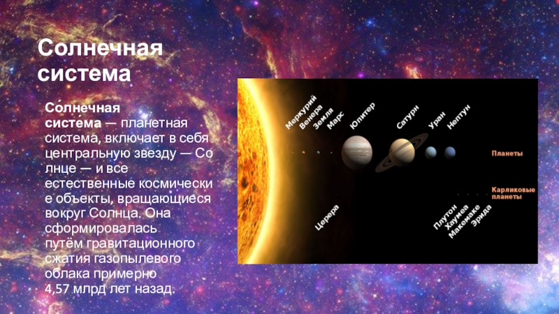 Сколько звезд в солнечной системе число. Планеты солнечной системы. Солнечная система презентация. Современные представления о солнечной системе.