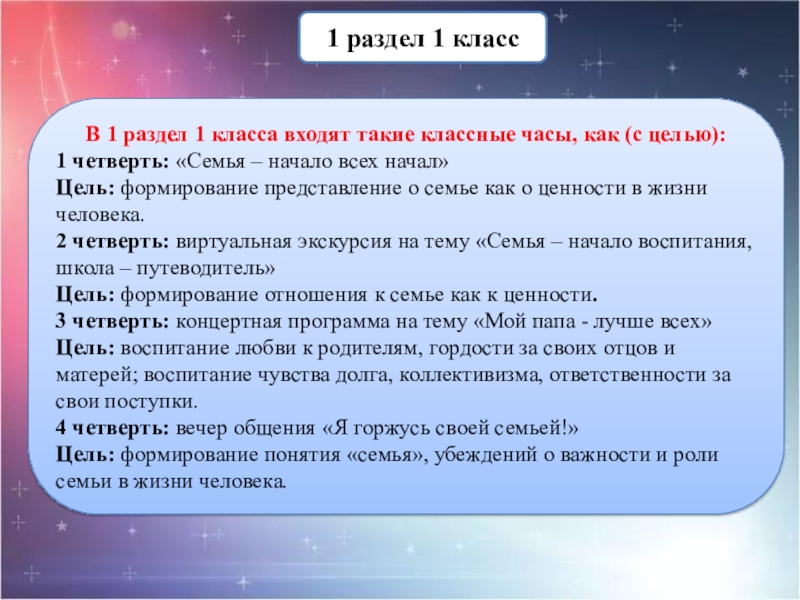 Войдя в класс нужно. Любовь всему начало а цель одна.