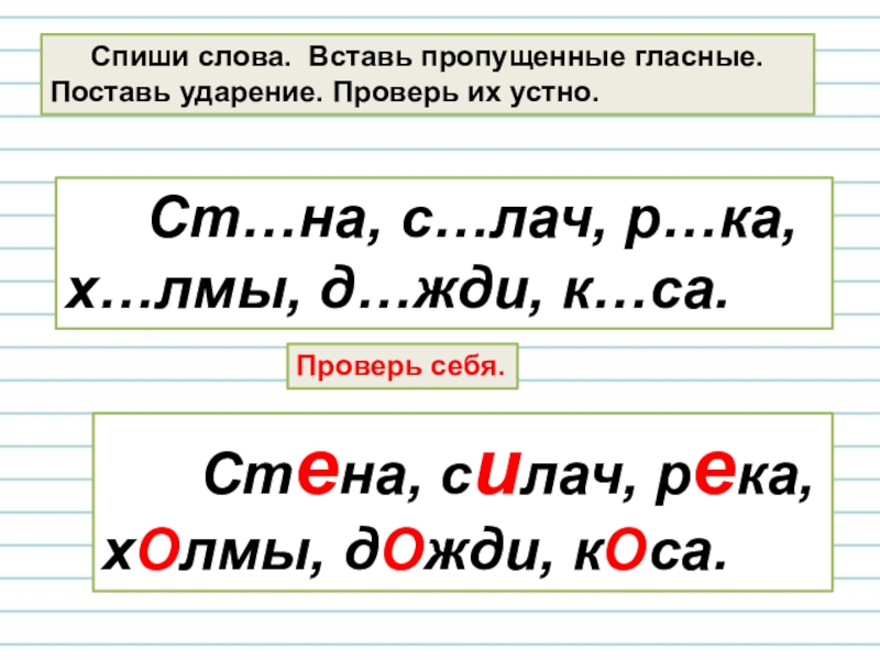 Как обозначить буквой безударный гласный звук 1 класс презентация