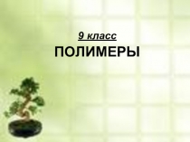 9 класс ПОЛИМЕРЫ