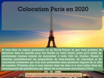 Colocation Paris en 2020