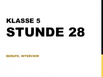 Klasse 5 Stunde 28