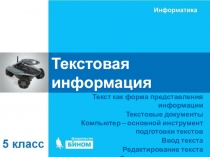 Текстовая информация