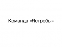Команда Ястребы