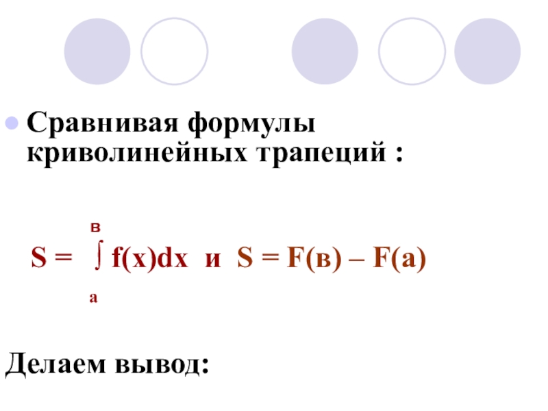 Площадь криволинейной трапеции формула ньютона лейбница презентация