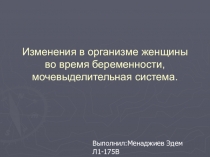 Изменения в организме женщины во время беременности, мочевыделительная система