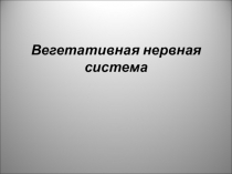Вегетативная нервная система