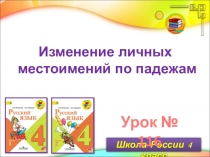 Урок № 116
Изменение личных
местоимений по падежам
