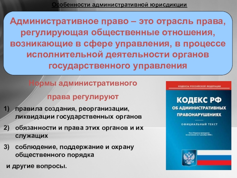 Административное право презентация 11 класс егэ