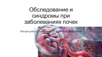 Обследование и синдромы при заболеваниях почек