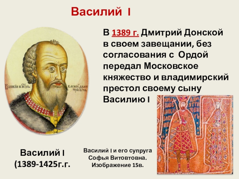 Московское княжество в первой половине 15 века презентация 6 класс торкунов