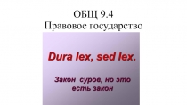 ОБЩ 9.4 Правовое государство