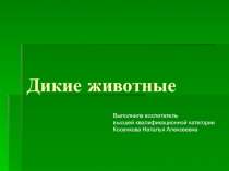 Дикие животные