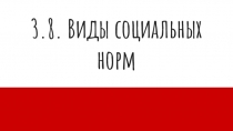 3.8. Виды социальных норм