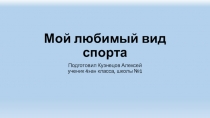 Мой любимый вид спорта