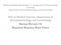 1
Medical Academy Named after S. I. Georgievsky of Crimea Federal University