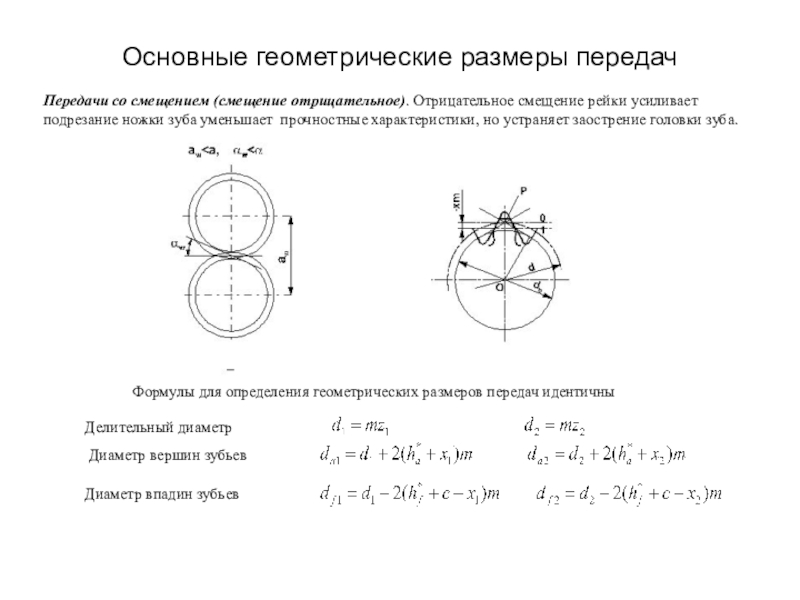 Передача размеры. Диаметр вершин зубьев формула. Геометрические Размеры. Смещение в зубчатой передаче. Подрезание зубьев зубчатой передачи.