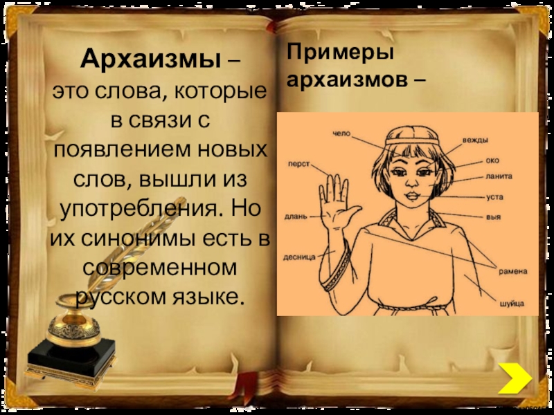 Есть слово вышел. Архаизмы примеры. Примеры архаизмов в русском языке. Слова архаизмы. Архаизмы примеры слов.