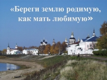 Береги землю родимую,
как мать любимую