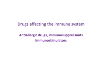 Drugs affecting the immune system