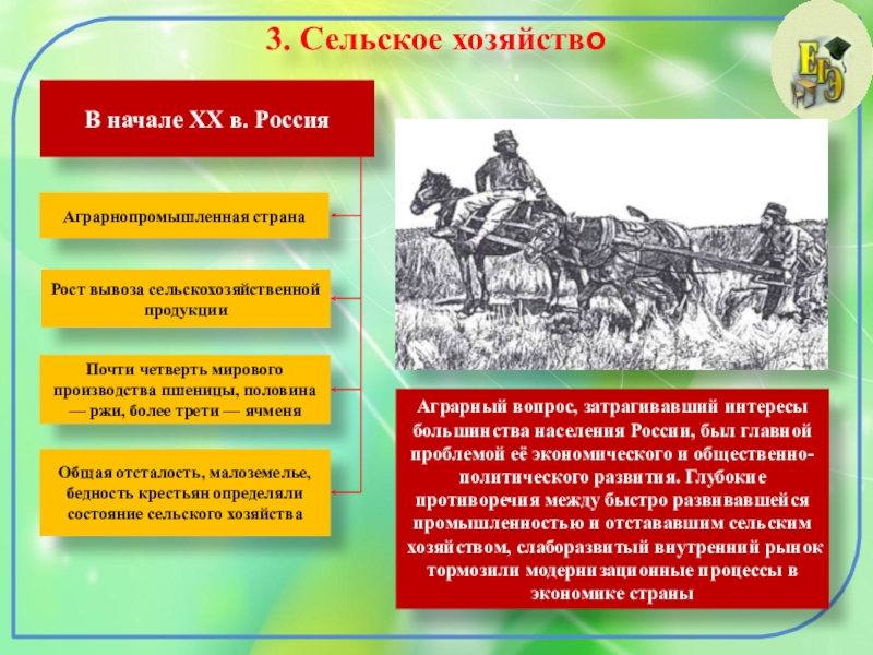 Перемены в экономике и социальном строе 9 класс план конспект