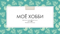 Моё хобби