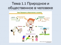 Тема 1.1 Природное и общественное в человеке