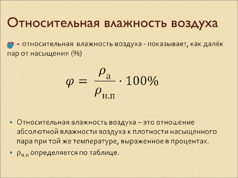 Влажность воздуха проект