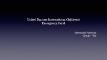 United Nations International Children's
Emergency Fund