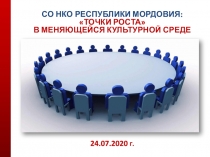 СО НКО РЕСПУБЛИКИ МОРДОВИЯ: ТОЧКИ РОСТА В МЕНЯЮЩЕЙСЯ КУЛЬТУРНОЙ СРЕДЕ