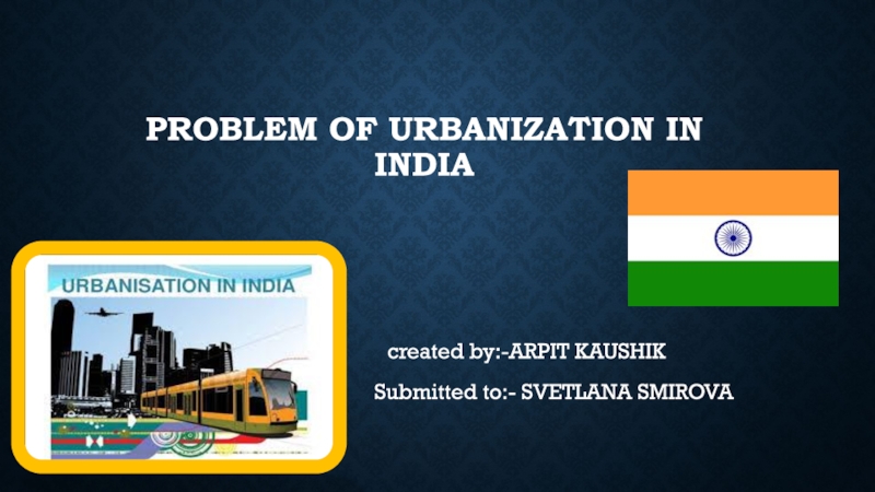 Problem of Urbanization in india
