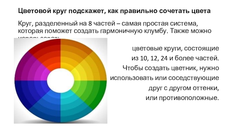 Характеристика цвета одежды. Что значат разделения на хроматическом круге в палитре.