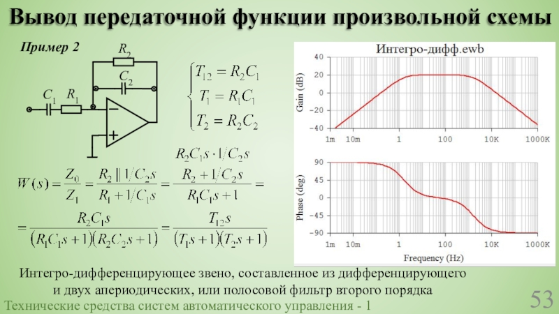 Схема передаточная функция