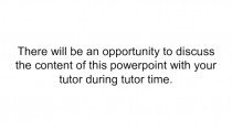There will be an opportunity to discuss the content of this powerpoint with