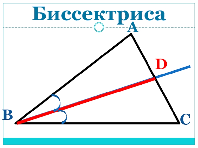 Как рисовать биссектрису треугольника