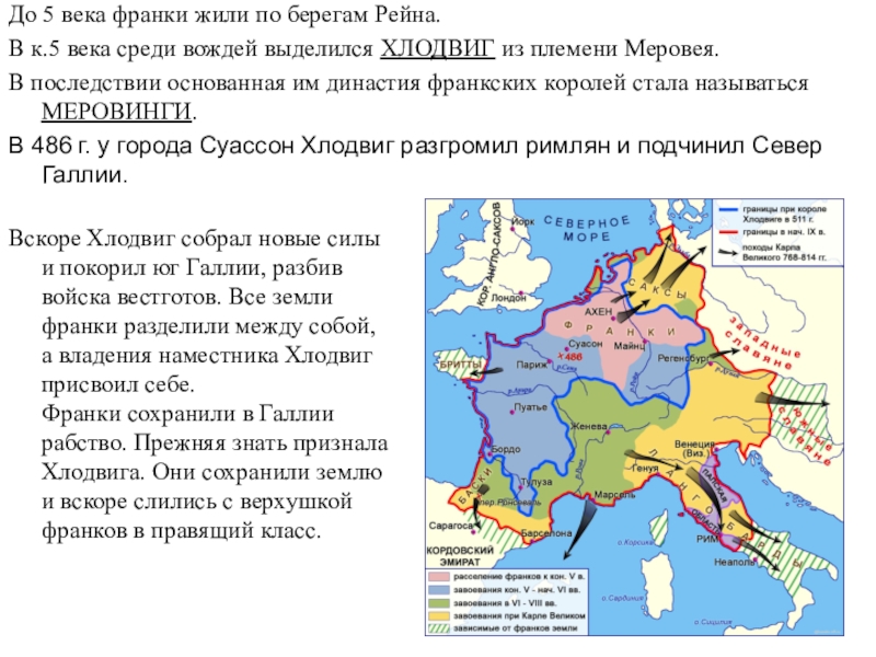 Образование варварских королевств государство франков в 6 8 веках презентация