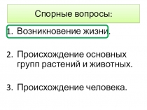 Спорные вопросы: