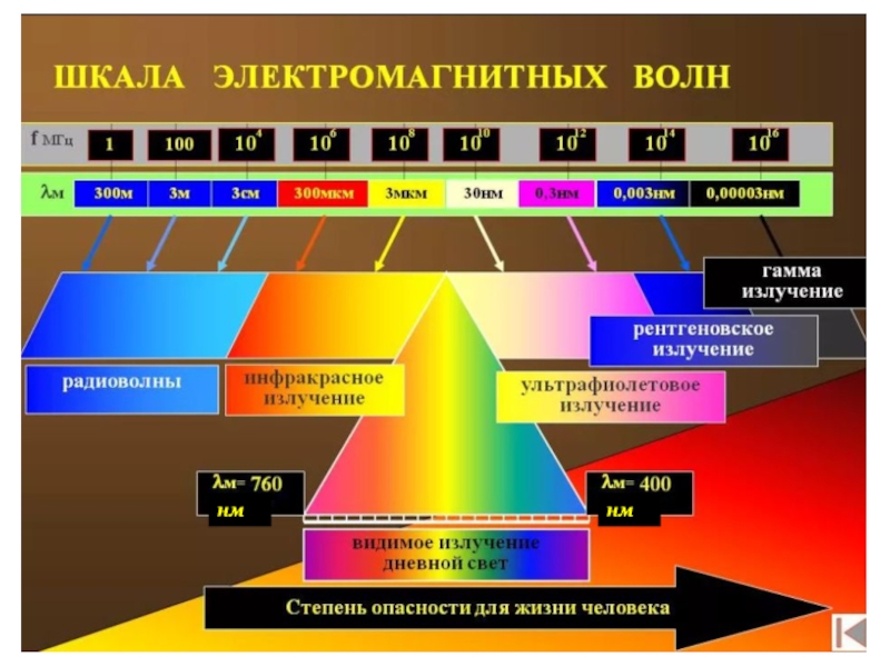 Шкала электромагнитных волн проект по физике