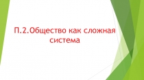П.2.Общество как сложная система