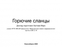 Горючие сланцы