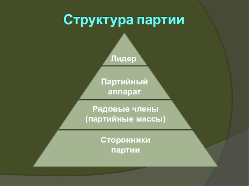 Структура партии. Внешняя структура партии. Иерархия партии яблоко. Структура партии перемен. Уровни структуры партии.