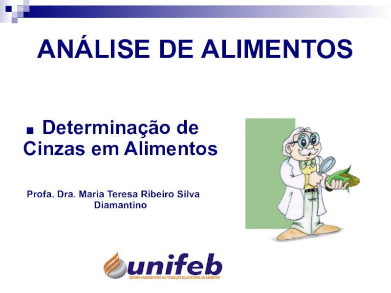 ANÁLISE DE ALIMENTOS