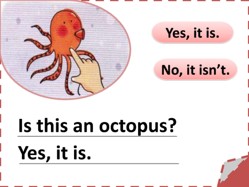 Yes it is. A Octopus или an. Yes it is no it isn't.