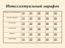 Интеллектуальный марафон