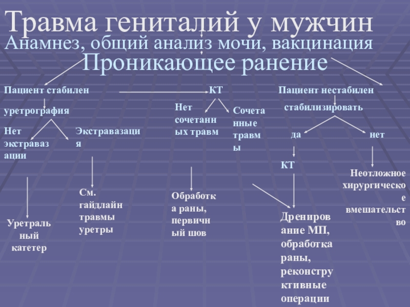 Травмы полового члена презентация